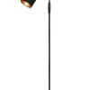 Trio Lighting lattiavalaisin Tommy 1-os E14 mattamusta/kulta