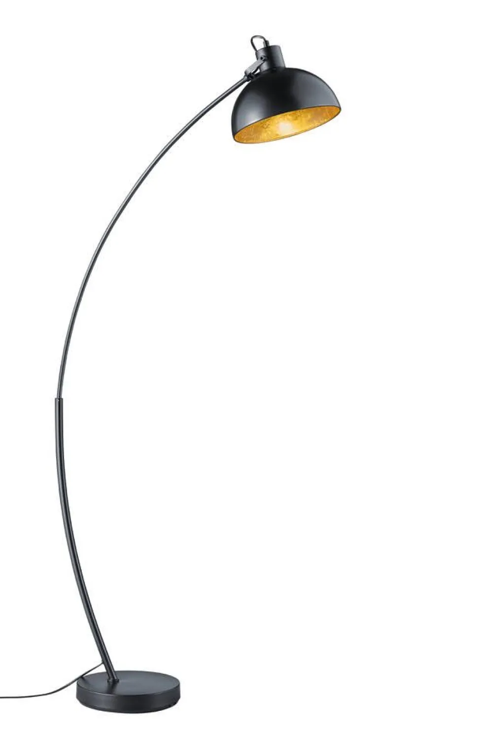 Trio Lighting lattiavalaisin Recife E27 musta/kulta