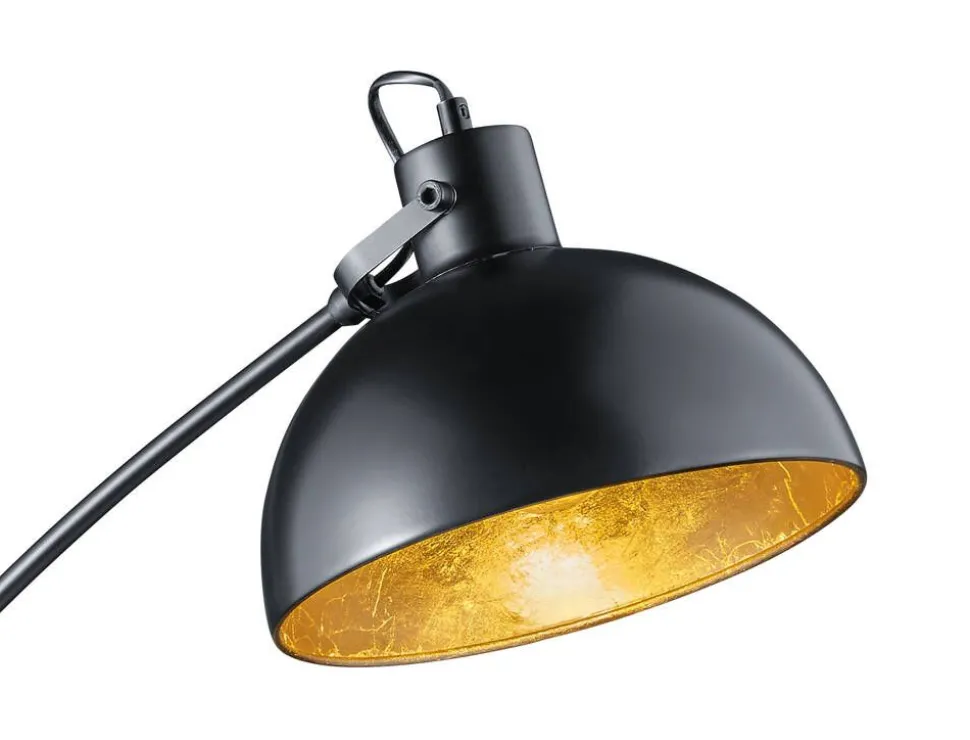 Trio Lighting lattiavalaisin Recife E27 musta/kulta