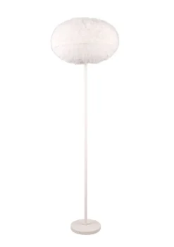 Trio Lighting lattiavalaisin Furry E27 hiekanvalkoinen