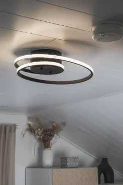 Trio Lighting LED kattovalaisin Zibella mattamusta SCANDI