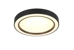 Trio Lighting LED kattovalaisin Arco 40 cm mattamusta RGBW