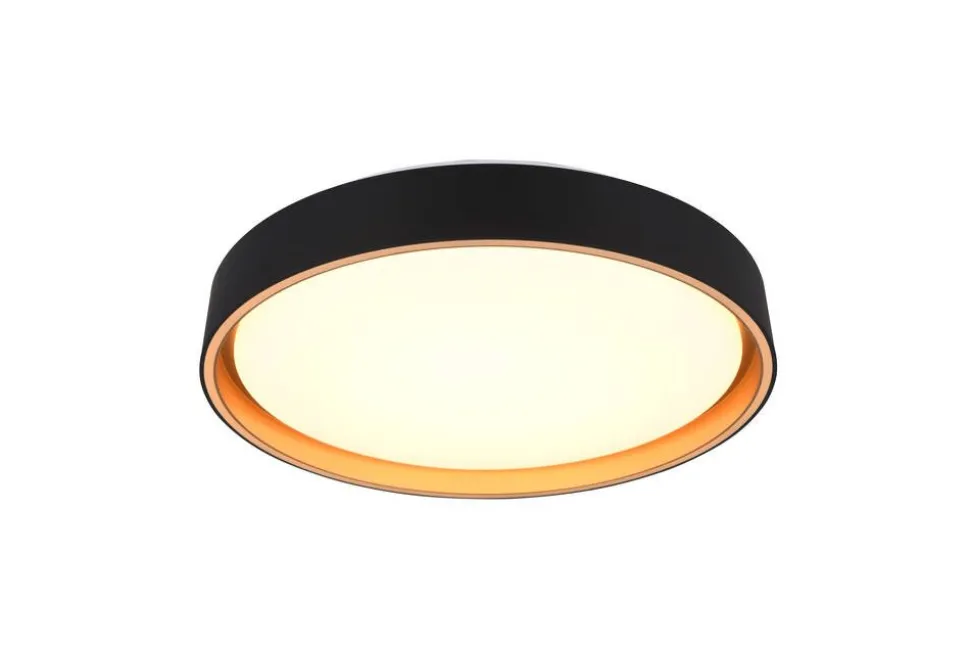 Trio Lighting LED kattovalaisin Felis 40 cm musta/kulta