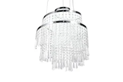 Trio Lighting LED riippuvalaisin Pomp 38 cm kromi/kirkas