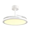 Trio Lighting LED tuuletinkattovalaisin Kasfjord mattavalkoi