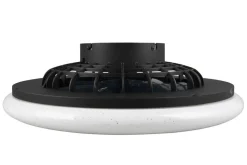 Trio Lighting LED tuuletinkattovalaisin Stralsund mattamusta