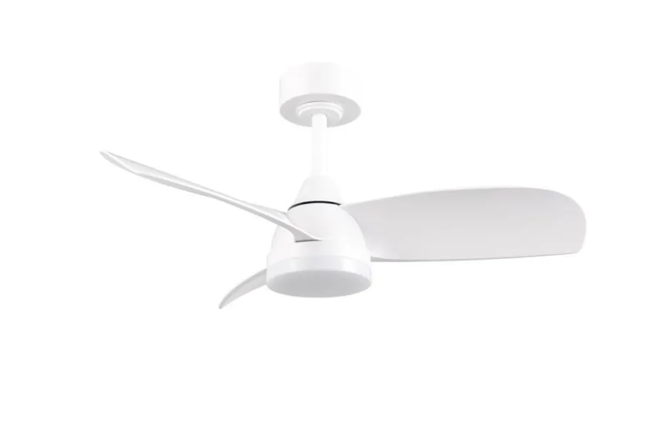 Trio Lighting LED tuuletinkattovalaisin Helsinki mattavalkoi