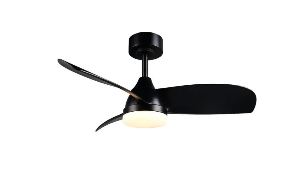 Trio Lighting LED tuuletinkattovalaisin Helsinki mattamusta