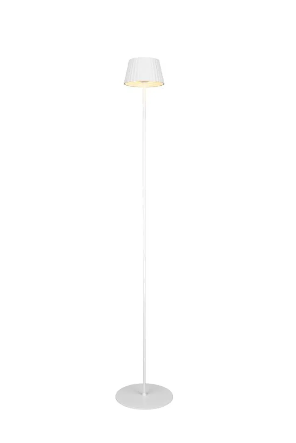 Trio Lighting LED ulkolattiavalaisin Suarez mattavalkoinen l