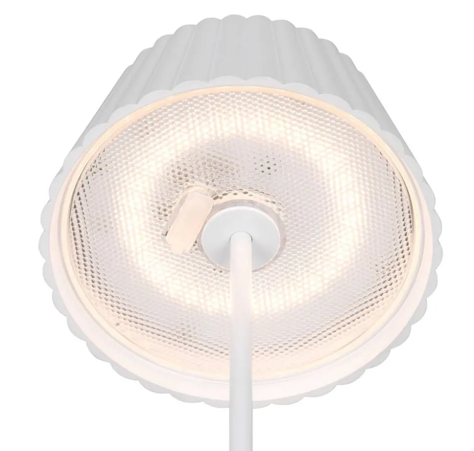 Trio Lighting LED ulkopöytävalaisin Suarez mattavalkoinen la
