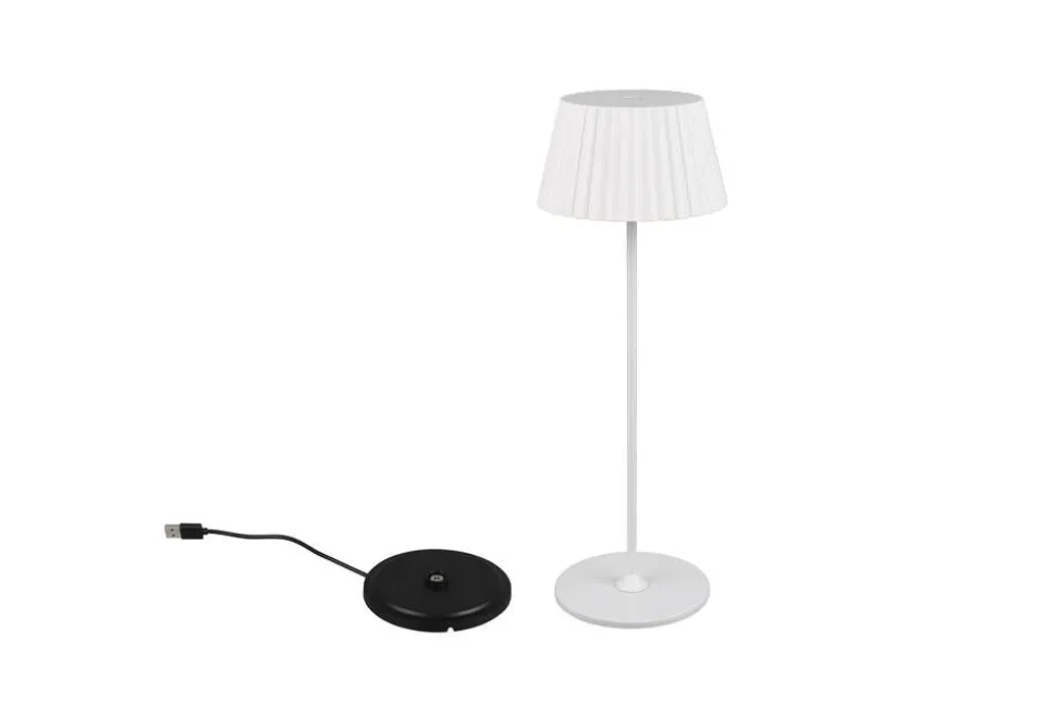 Trio Lighting LED ulkopöytävalaisin Suarez mattavalkoinen la