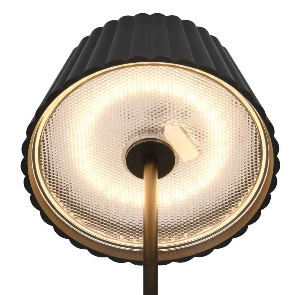 Trio Lighting LED ulkopöytävalaisin Suarez mattamusta ladatt