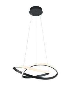 Trio Lighting riippuvalaisin Course mattamusta