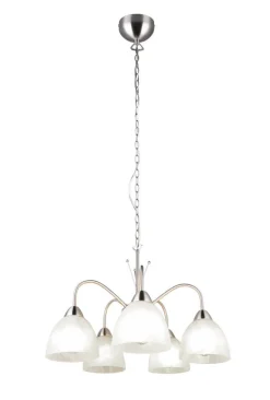 Trio Lighting riippuvalaisin Dobby 5-os E27 harjattu teräs/a