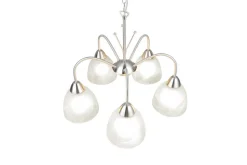 Trio Lighting riippuvalaisin Dobby 5-os E27 harjattu teräs/a