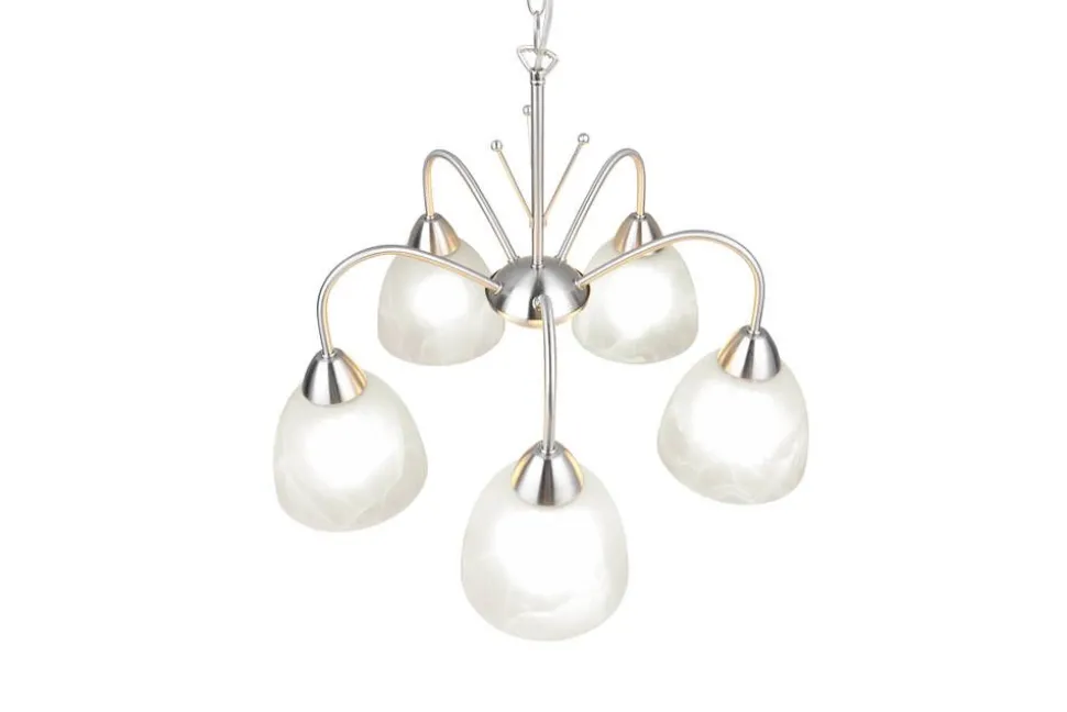 Trio Lighting riippuvalaisin Dobby 5-os E27 harjattu teräs/a