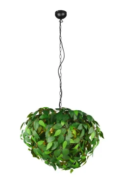 Trio Lighting riippuvalaisin Leavy 70 cm 4xE14 vihreä