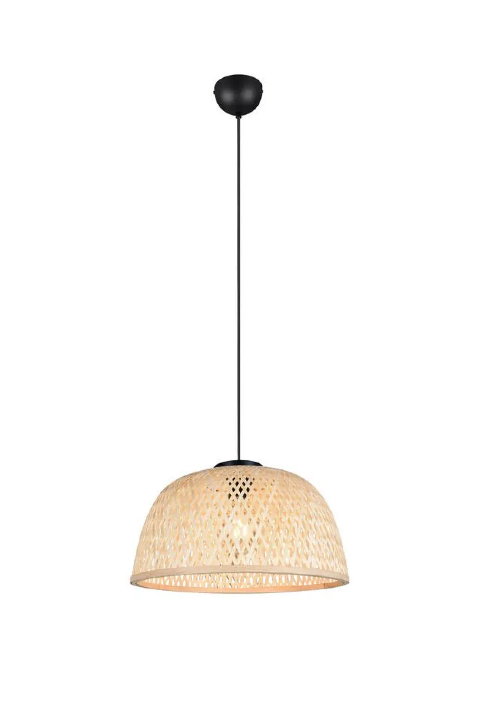 Trio Lighting riippuvalaisin Laurent E27 mattamusta/beige