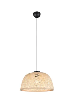 Trio Lighting riippuvalaisin Laurent E27 mattamusta/beige