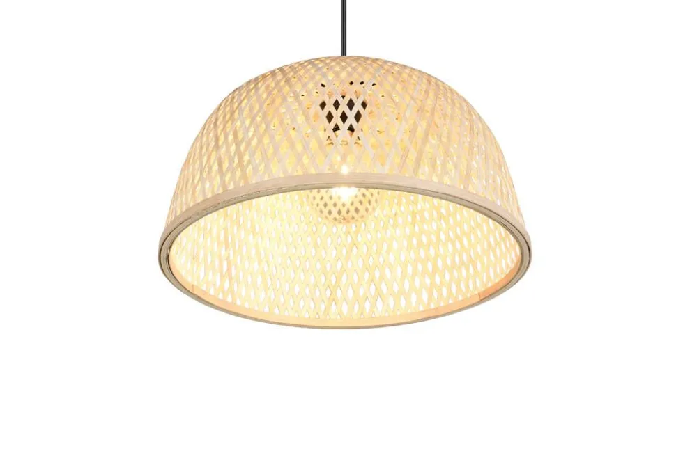 Trio Lighting riippuvalaisin Laurent E27 mattamusta/beige
