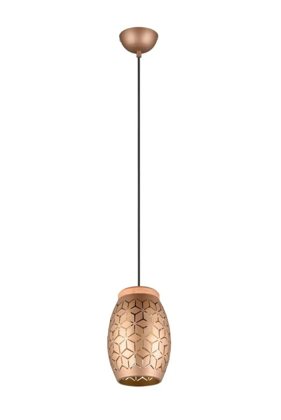 Trio Lighting riippuvalaisin Bidar 1-os E27 kahvinruskea