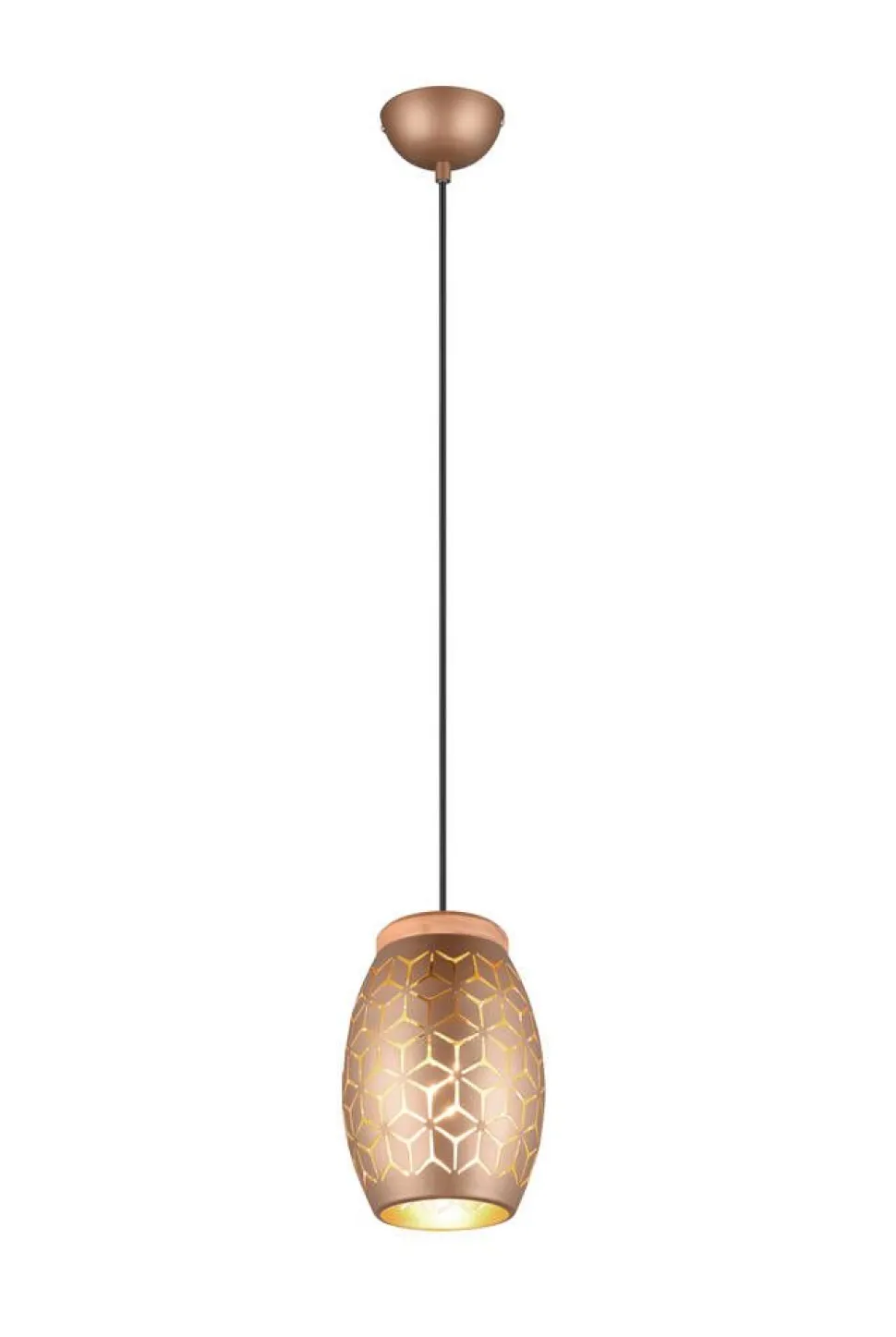 Trio Lighting riippuvalaisin Bidar 1-os E27 kahvinruskea