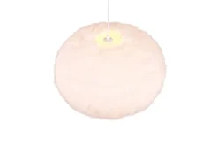 Trio Lighting riippuvalaisin Furry 50 cm E27 hiekanvalkoinen