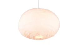 Trio Lighting riippuvalaisin Furry 50 cm E27 hiekanvalkoinen