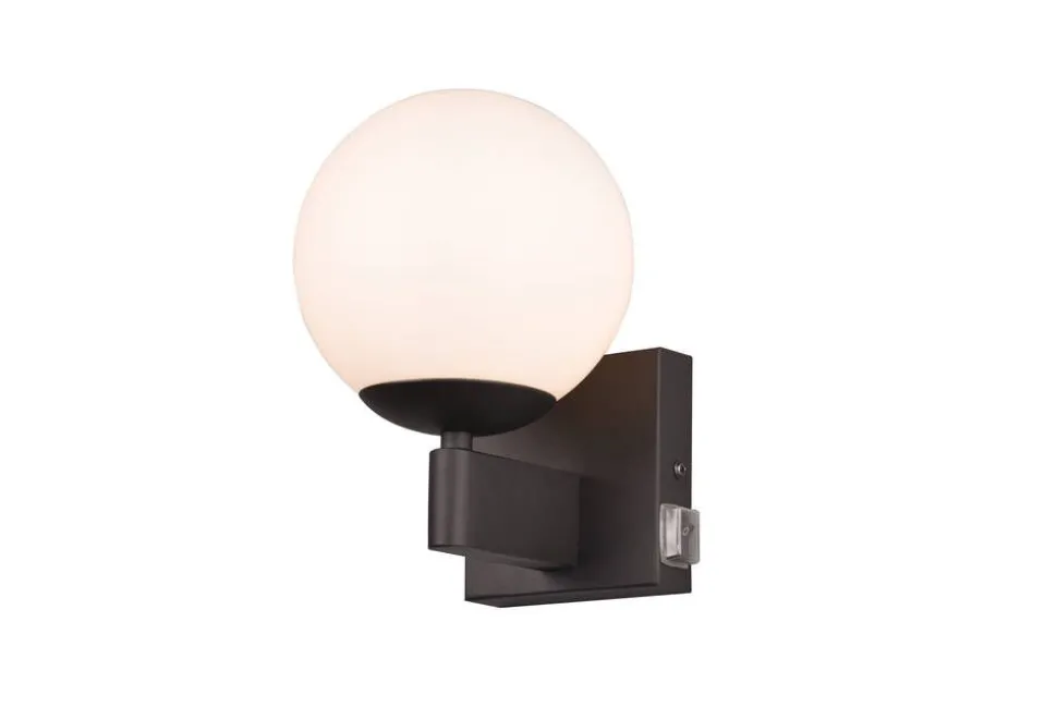 Trio Lighting seinävalaisin Kula H2O 1-os E14 mattamusta