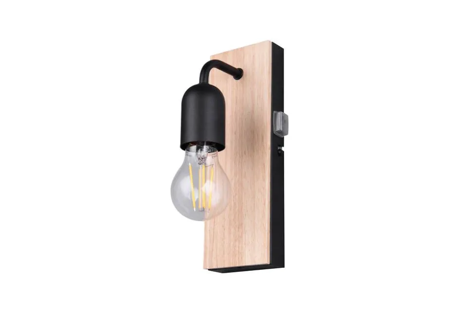 Trio Lighting seinävalaisin Arturo H2O 1-os E27 puu/mattamus