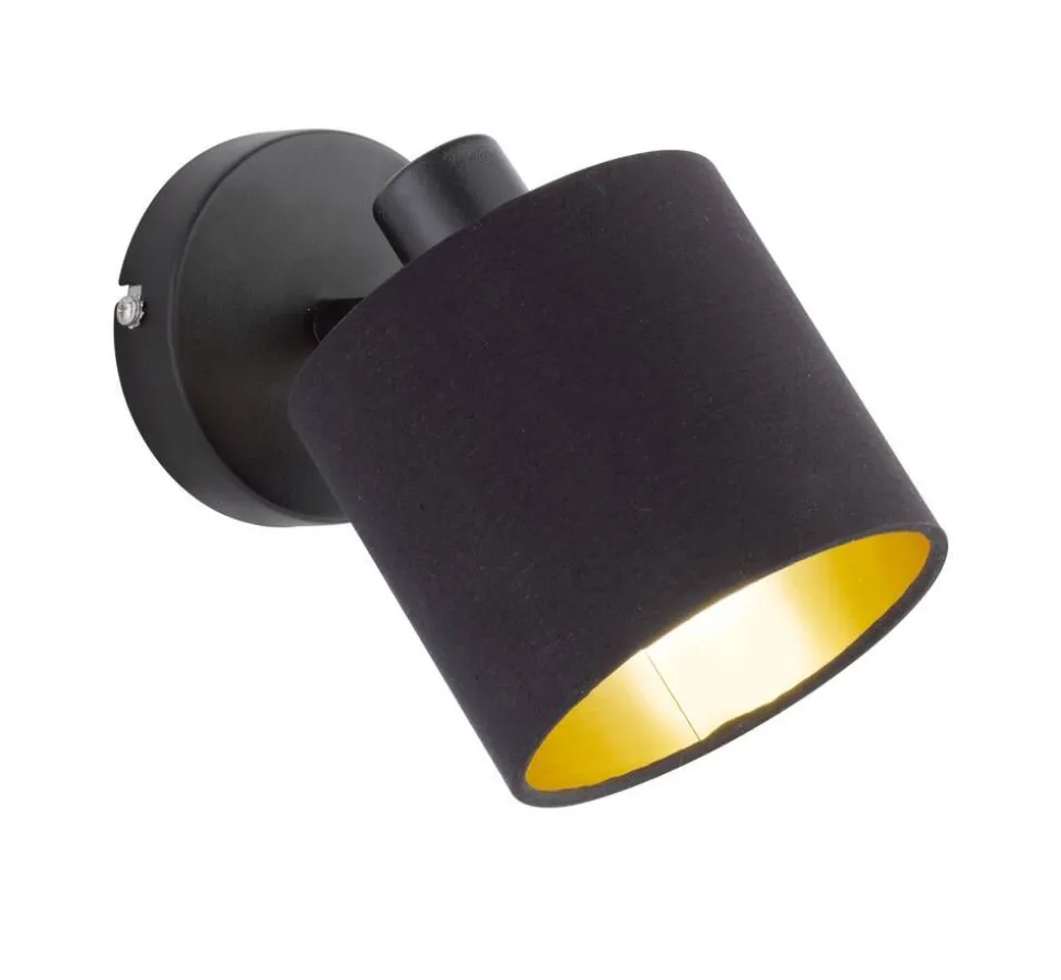 Trio Lighting spottivalaisin Tommy 1-os E14 mattamusta/kulta