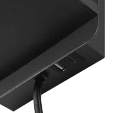 Trio Lighting Comfort seinävalaisin E14 mattamusta latausase