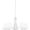 Trio Lighting kattokruunu Cortez 5-os E14 mattavalkoinen