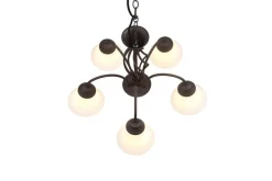 Trio Lighting kattokruunu Rustica 5-os E27 rustiikki