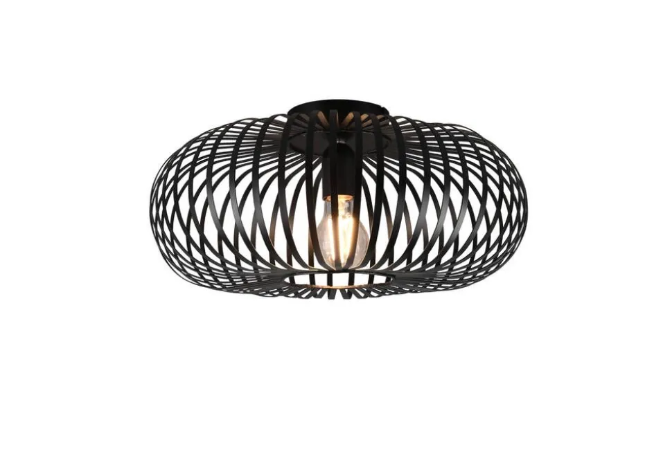 Trio Lighting kattovalaisin Johann 40 cm E27 mattamusta