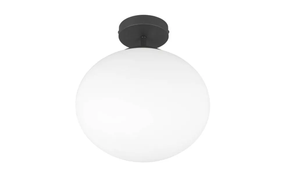 Trio Lighting kattovalaisin Fomento E27 mattamusta/valkoinen