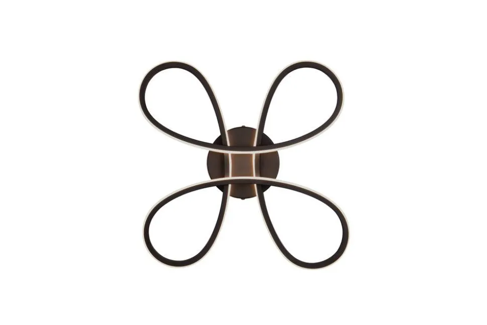 Trio Lighting kattovalaisin Fly LED 40 cm mattamusta