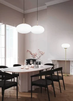 Trio Lighting lattiavalaisin Fomento E27 mattamessinki/valko