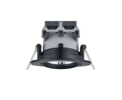 Trio Lighting LED alasvalo Pamir mattamusta pyöreä