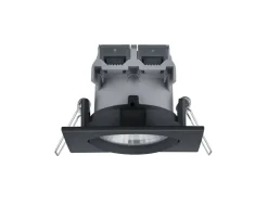 Trio Lighting LED alasvalo Pamir mattamusta neliö