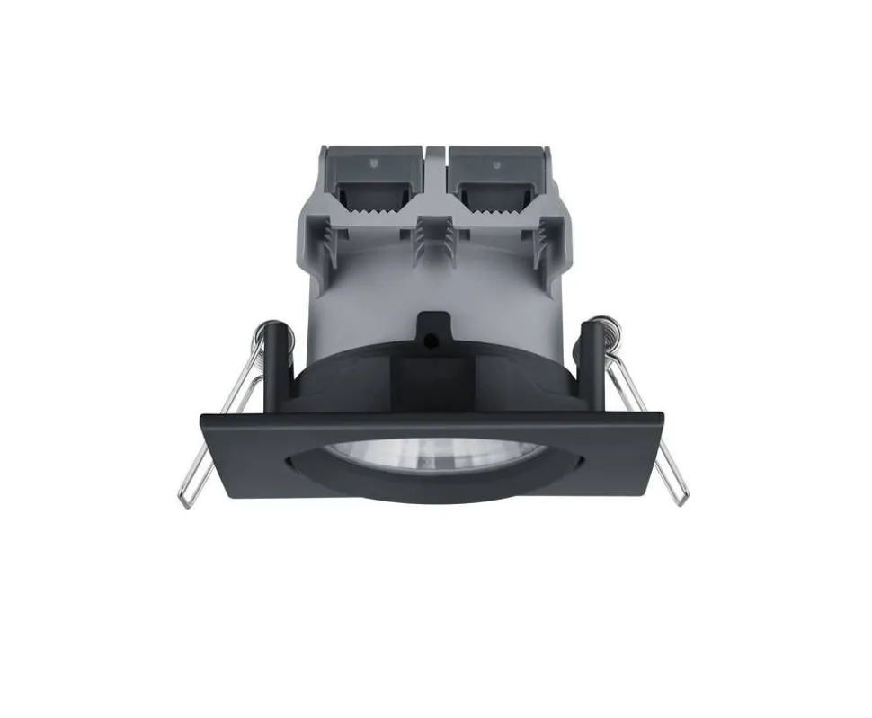 Trio Lighting LED alasvalo Pamir mattamusta neliö
