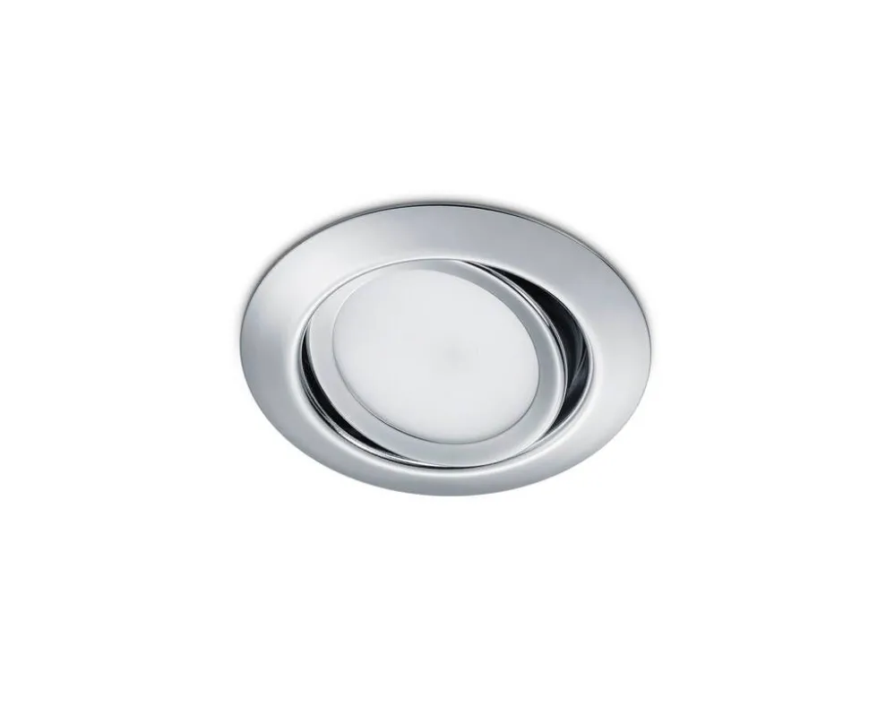 Trio Lighting LED alasvalo Rila kromi pyöreä