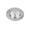 Trio Lighting LED alasvalo Zagros IP65 harjattu teräs pyöreä