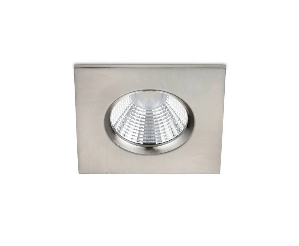 Trio Lighting LED alasvalo Zagros IP65 harjattu teräs neliö