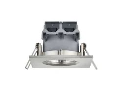 Trio Lighting LED alasvalo Zagros IP65 harjattu teräs neliö