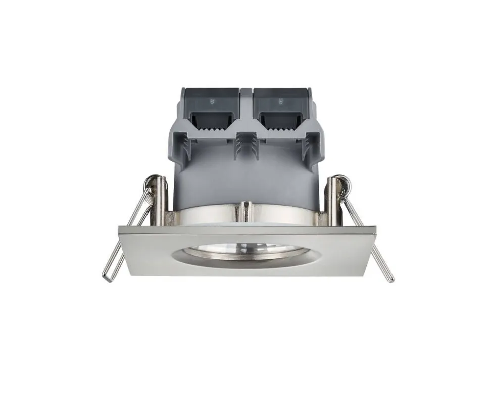 Trio Lighting LED alasvalo Zagros IP65 harjattu teräs neliö