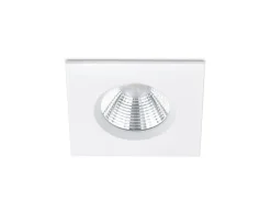 Trio Lighting LED alasvalo Zagros IP65 mattavalkoinen neliö