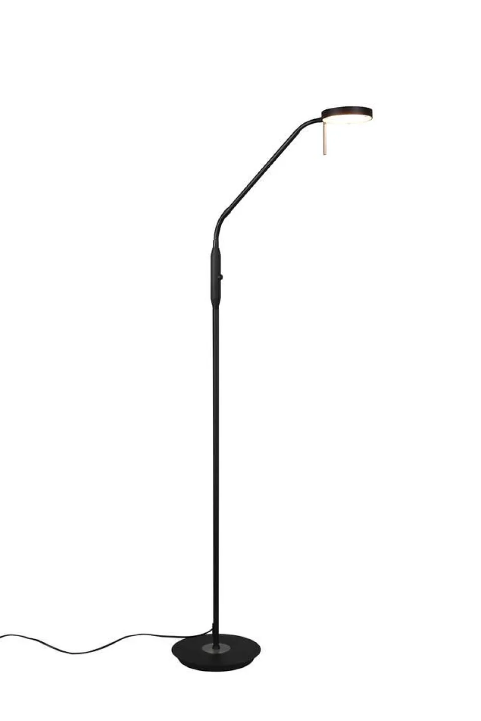 Trio Lighting LED lattiavalaisin Monza mattamusta