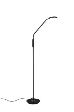 Trio Lighting LED lattiavalaisin Monza mattamusta