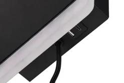 Trio Lighting LED seinävalaisin Fairfield mattamusta latausa